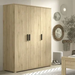 Vipack Sam 3-Deurs Kledingkast - Eik Online