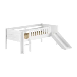 Vipack Scott Halfhoogslaper met Glijbaan - 90 x 200 cm - Wit Online