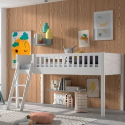 Vipack Scott Hoogslaper - Schuine Ladder - Wit Clearance