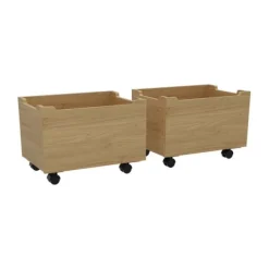 Vipack Set van 2 Laden - Forrest Beuk - Wit Discount