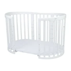 Waldin Oval Combibed 7‑in‑1 - Natural inclusief matras