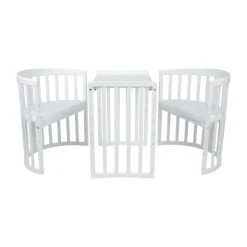 Waldin Oval Combibed 7‑in‑1 - Natural inclusief matras