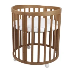 Waldin Oval Combibed 7‑in‑1 - Natural inclusief matras