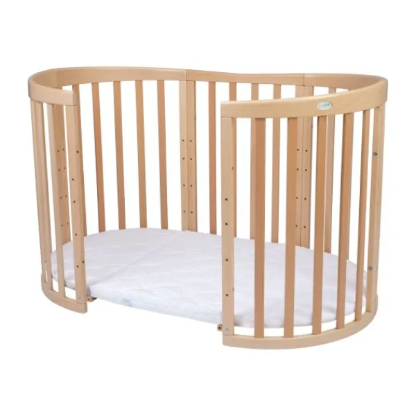 Waldin Oval Combibed 7‑in‑1 - Natural inclusief matras