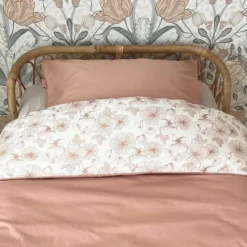 Witlof For Kids Flower Powder Dekbedovertrek 100 x 135 cm Hot