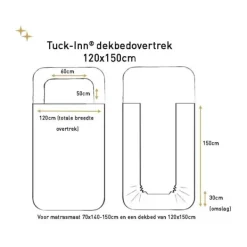 Witlof for kids Little Charm Tuck-Inn Overtrek - 100 x 135 cm Online