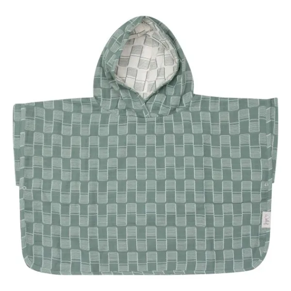 Witlof for kids Sticky Stripes Badponcho - Hydrofiel Hot