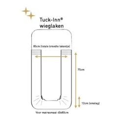 Witlof for kids Tuck-Inn Flower Powder Laken 40 x 80 cm Clearance