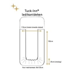 Witlof For Kids Velvet Rib Tuck-Inn Ledikantdeken - Soft Sand Hot