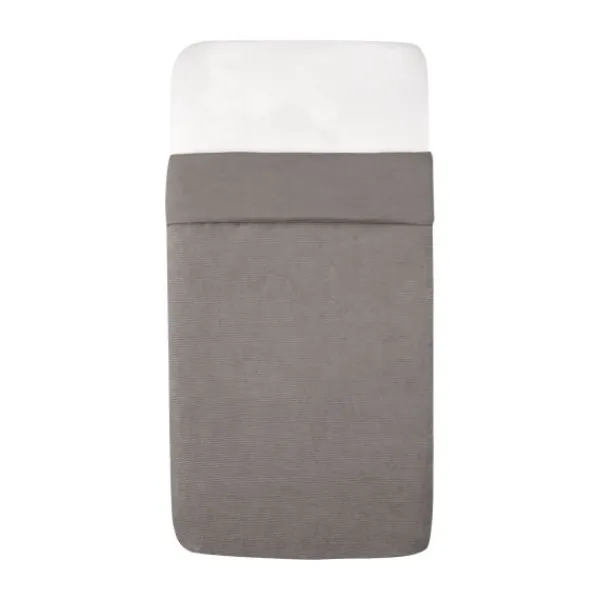 Witlof for kids Velvet Rib Ledikantdeken - 60 x 120 cm - Warm Grey Online