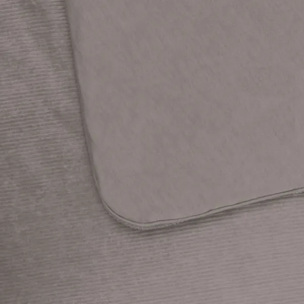 Witlof for kids Velvet Rib Ledikantdeken - 60 x 120 cm - Warm Grey Online
