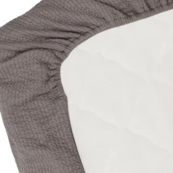 Witlof for kids Waves Tuck-Inn ledikantdeken - 60 x 120 cm - Warm Grey. New