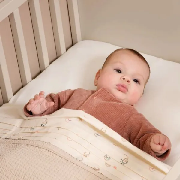 Witlof For Kids Waves Tuck-Inn Wiegdeken - Soft Sand Hot