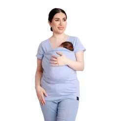 Womboo Buidelshirt - Vrouw - Maat XL - Lichtblauw Best