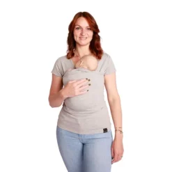 Womboo Buidelshirt - Vrouw - Maat XL - Lichtgrijs Hot