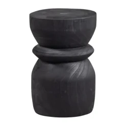 Woood Bikkel Kruk - Hout – Zwart Discount