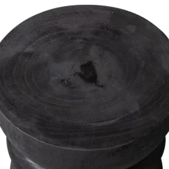 Woood Bikkel Kruk - Hout – Zwart Discount