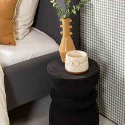 Woood Bikkel Kruk - Hout – Zwart Discount