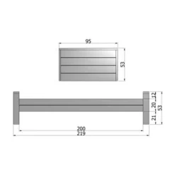 Woood Dennis Bed Steel Grey 90 x 200 cm Hot