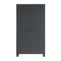 Woood Dennis Kledingkast Steel Grey 2-Deurs grijs Outlet
