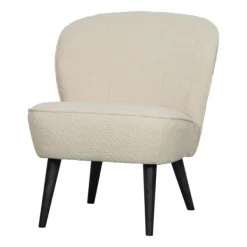 Woood Fauteuil - Sara - Bouclé Crème New