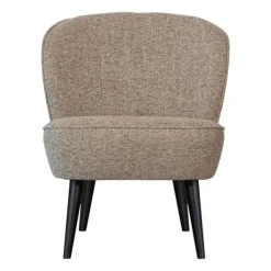 Woood Fauteuil - Sara - Geweven Stof Naturel Melange Best