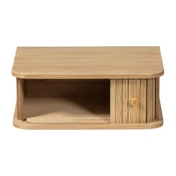 Woood Jena Hangend Nachtkastje - Hout Naturel Outlet