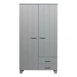 Woood Kledingkast - Dennis - Grenen Beton New