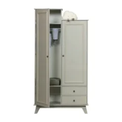Woood Lily Kledingkast 2-Deurs Grenen Clay Discount