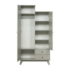 Woood Lily Kledingkast 2-Deurs Grenen Clay Discount