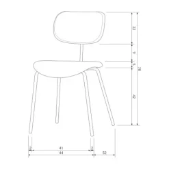 Woood Link Eetkamerstoel - Zand Discount