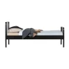 Woood Mees Bed Metaal Zwart 90 x 200 Cm New