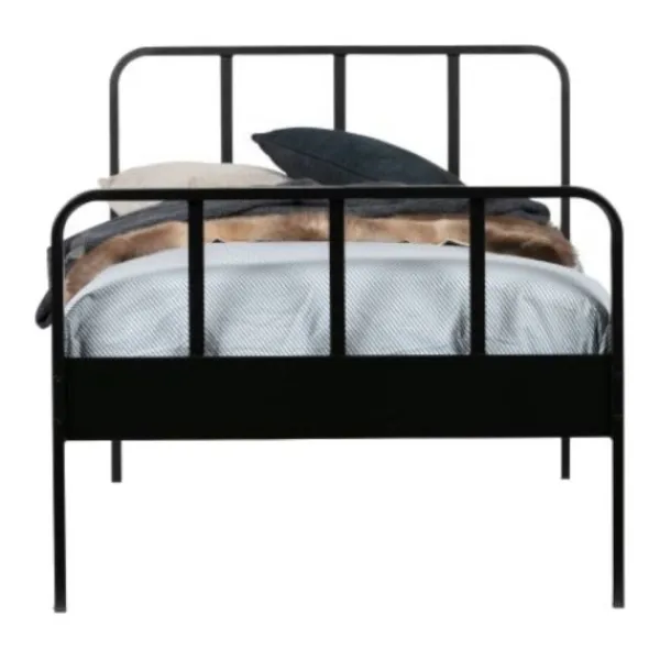 Woood Mees Bed Metaal Zwart 90 x 200 Cm New