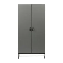 Woood Morris Kast 2-Deurs Grenen Leem Hot