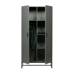 Woood Morris Kast 2-Deurs Grenen Leem Hot