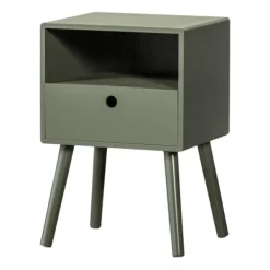Woood Nachtkastje - Ozzy - Hout Warm Groen Online