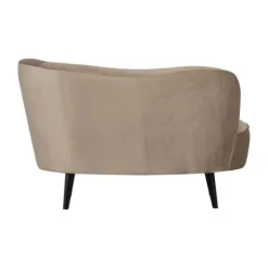 Woood Sara Fauteuil – Fluweel – Khaki Best