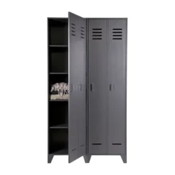 Woood Stijn Lockerkast Grijs 2-Deurs Outlet