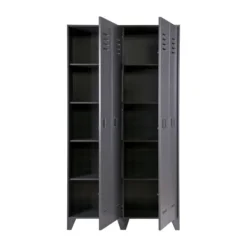 Woood Stijn Lockerkast Grijs 2-Deurs Outlet