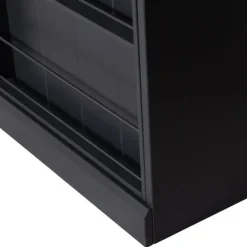 Woood Swing Schuifdeurkast – Grenen – Zwart Discount