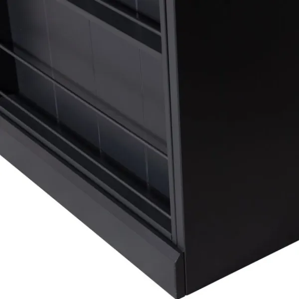 Woood Swing Schuifdeurkast – Grenen – Zwart Discount